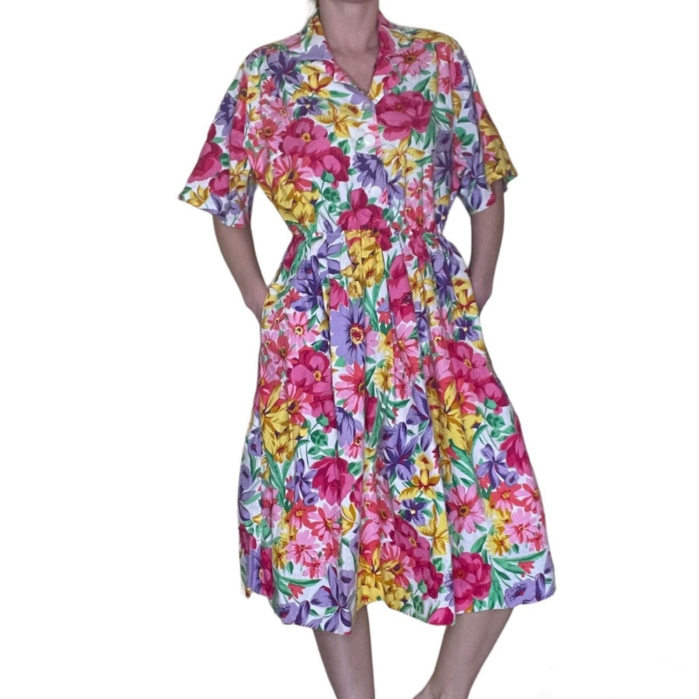 Vintage Spring Floral Dress